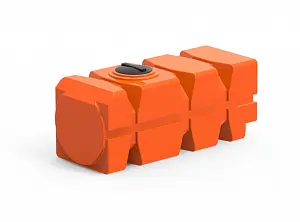Пластиковая емкость горизонтальная FG-1000 (350 мм) (Оранжевый) 0